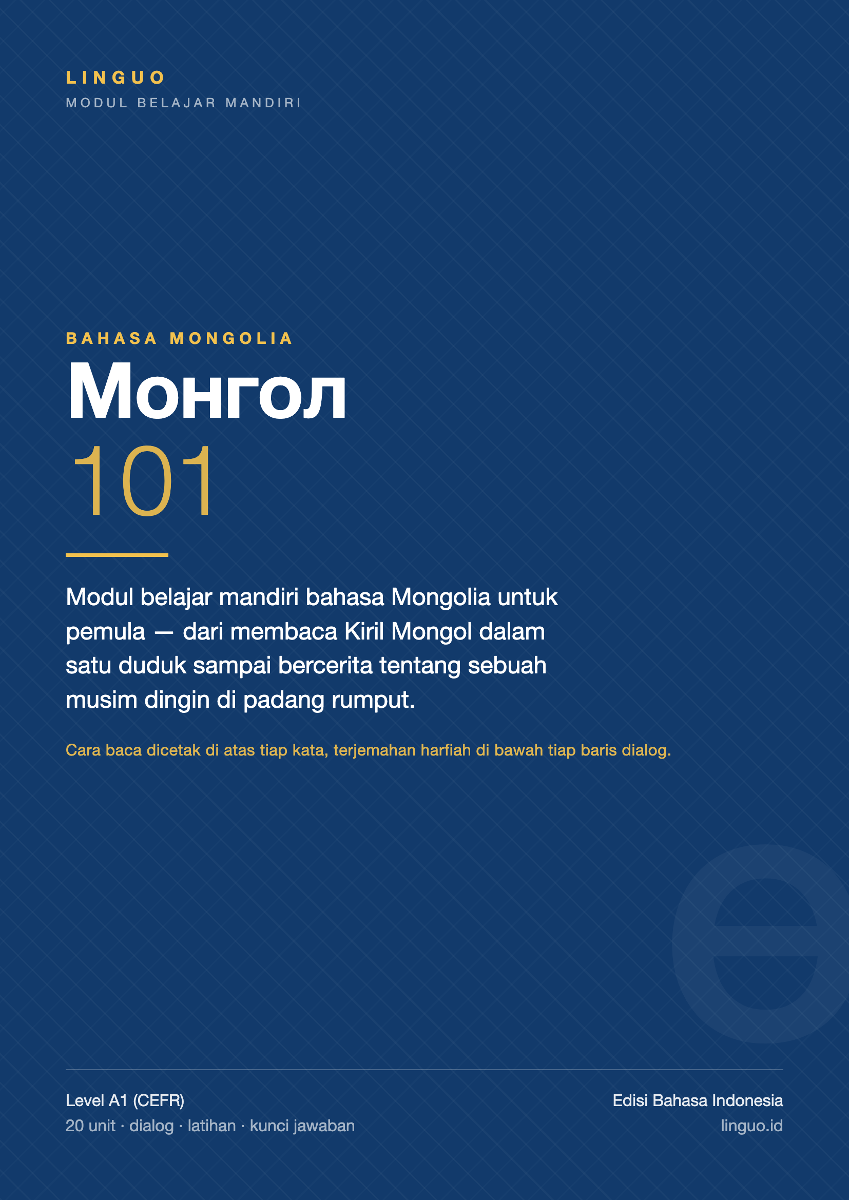 Mongolian 101 - A1