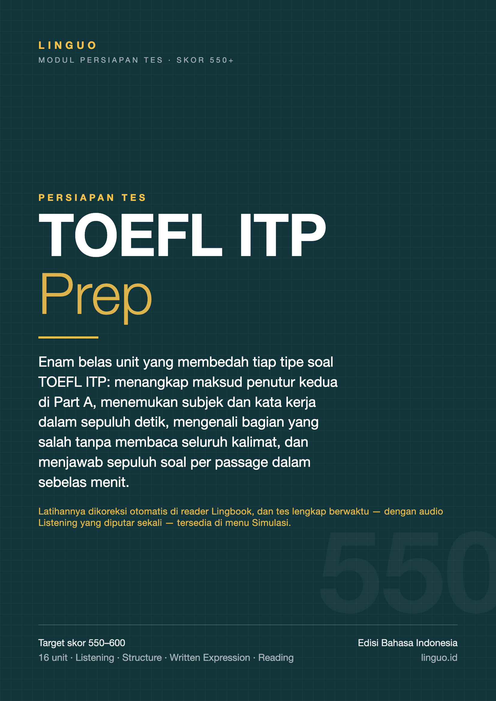 TOEFL ITP Prep - Skor 550+
